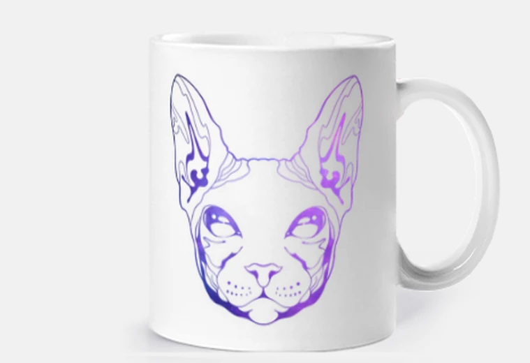 Tazza gatto sfinge