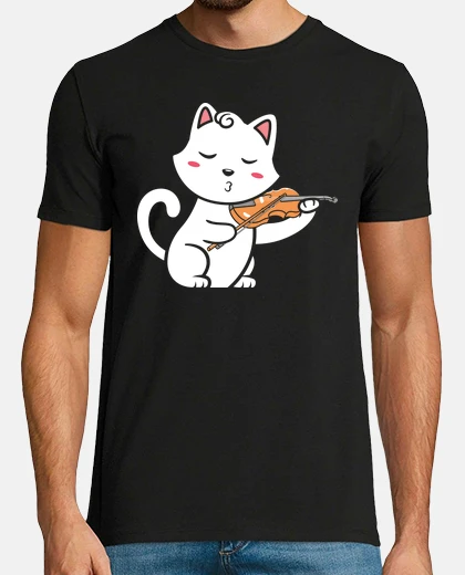 T-shirt gatto violino