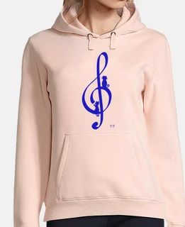 gatto chiave di violino in blu
