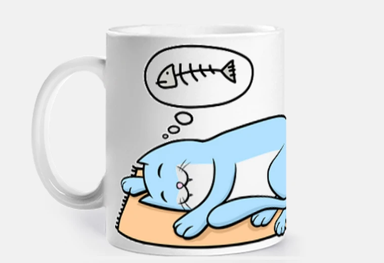 Tazza gattoto addormentato