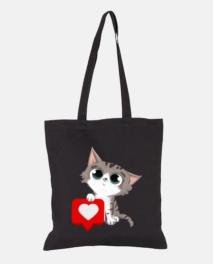 Borsa gattoto con il cuore
