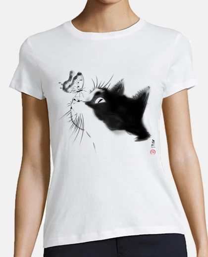 T-shirt gattoto curioso