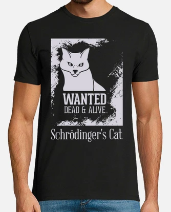 T shirt gattoto di schrodinger tostadora