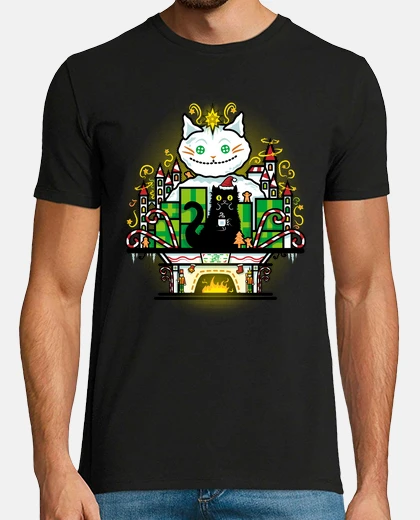 T-shirt gattoto dlei notte di natale