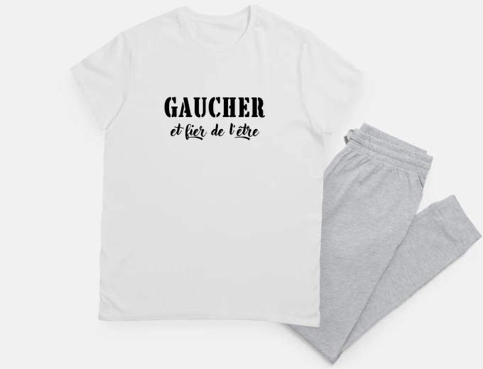 Pyjama gaucher et fier de l être