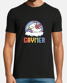 Gaymer Gay Unicorn Gamer LGBTQ Queer Heart Gift