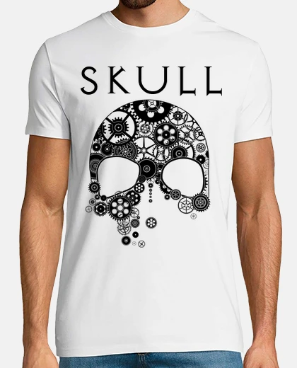 T-shirt gear teschio nero