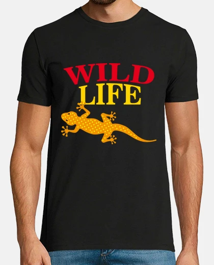 Tee-shirt gecko lézard faune