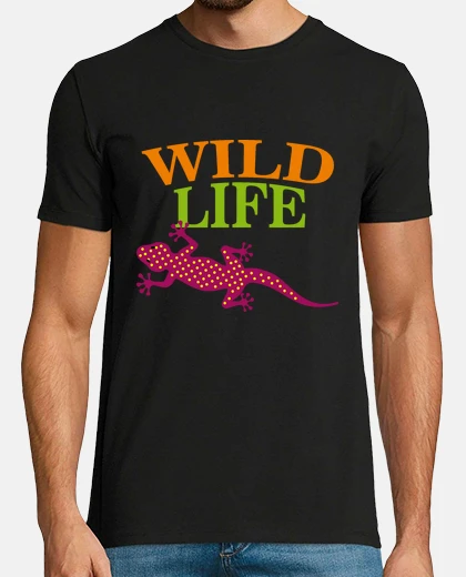 Tee-shirt gecko lézard faune