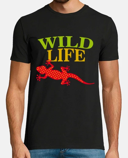 Tee-shirt gecko lézard faune