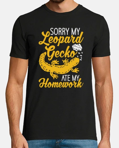 Tee-shirt gecko propriétaire exotique animal de compagnie lézard coloré reptiles