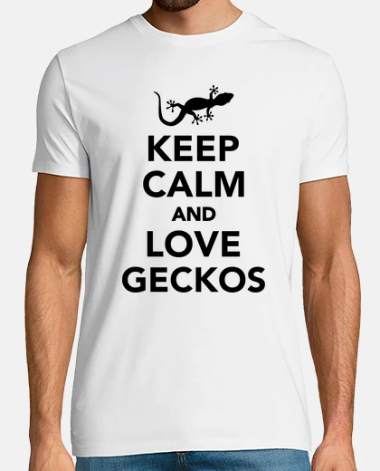Tee-shirt geckos garder calme et amour