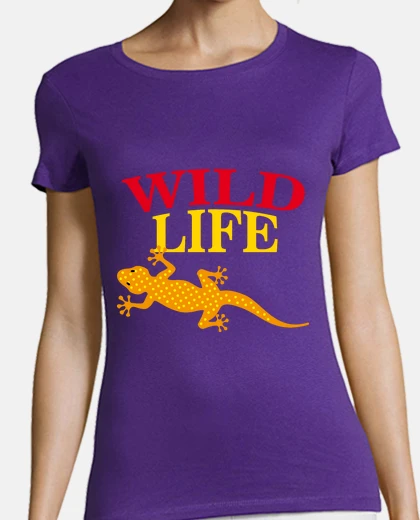 T-shirt geco lucertola vita selvaggia