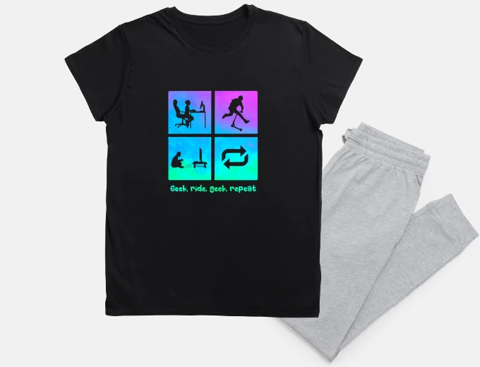 Pyjama geek and ride