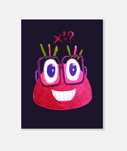 Wall Geek Watercolor Candy Love Math