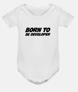 geek baby bodysuit, white