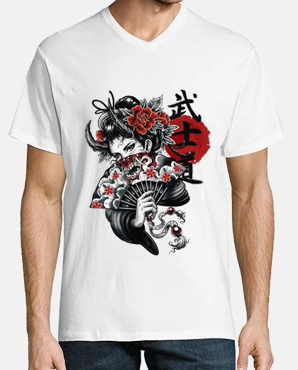 T-shirt geisha jap one samurai