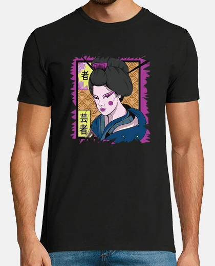 T-shirt geisha tradizionale