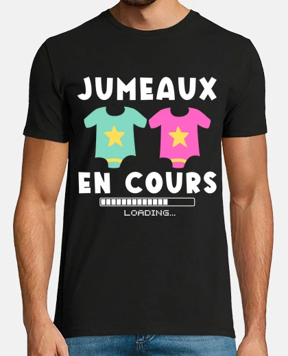 T-shirt gemelli nell39annuncio di nascita