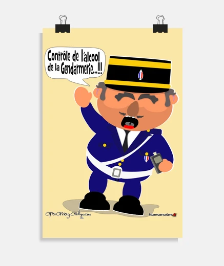Poster gendarmerie de police