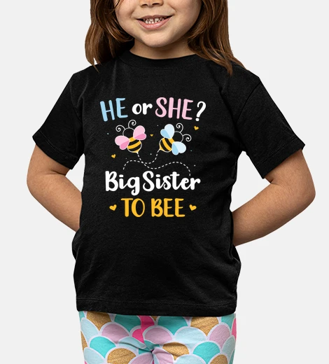 Kids gender reveal he she sister baby party
