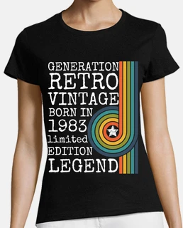 generation retro vintage born in 1983