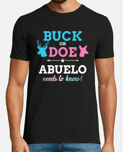 Camiseta género revelan dólar o cierva abuelo be