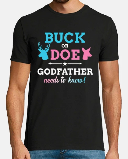 Camiseta género revelan dólar o cierva padrino b
