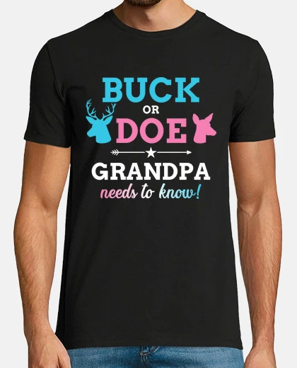 Camiseta género revelar buck o doe abuelo bebé
