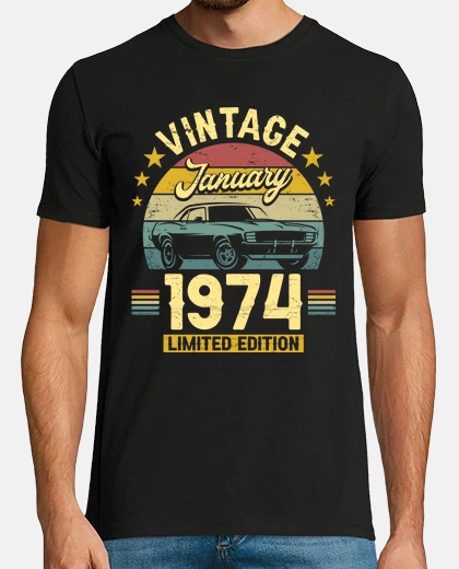 T-shirt Gennaio 1974 50 Anni Compleanno