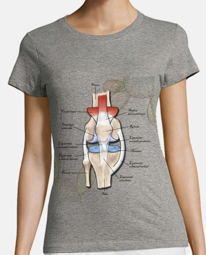 Tee-shirt genou - illustration de l&#39;anatomie humaine - t-shirt