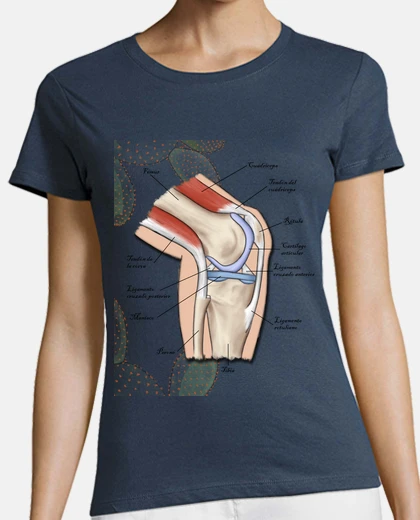 Tee-shirt genou - illustration de l&#39;anatomie humaine - t-shirt