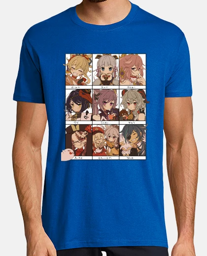 T-shirt genshin impatto coll age