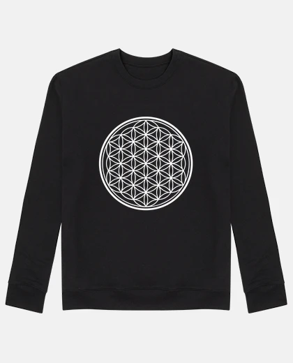 Sudadera geometría sagrada flor de la vida