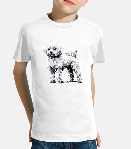 Kids Geometric Art Bichon Frise Bichon Frise