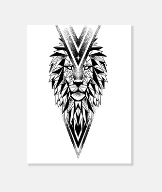 Lion tattoo with jewelry Stable Diffusion prompt - Midjourney