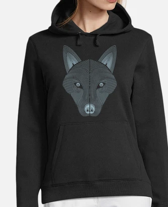 Geometric hotsell wolf hoodie