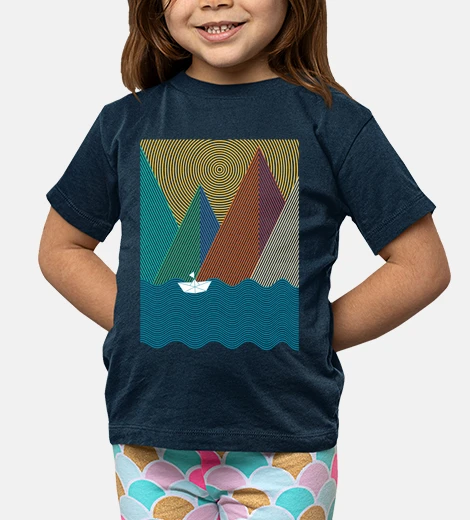 Vêtements géométrie montagnes et vagues v2