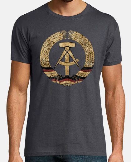 T-shirt german ddr vintage emblema v01