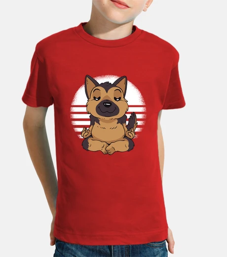 Kids german shepherd yoga