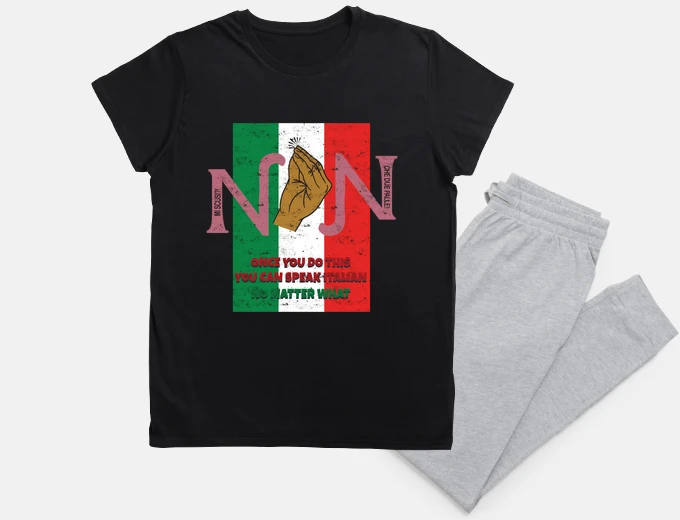 Pigiama gesto della mano italiana italia italia