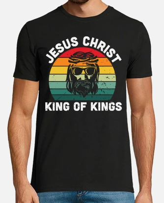 T shirt gesu cristo re dei re tostadora