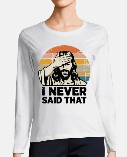T-shirt Gesù facepalm non ho mai detto questo