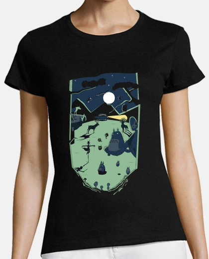 Tee-shirt Ghibli forêt - shirt femme