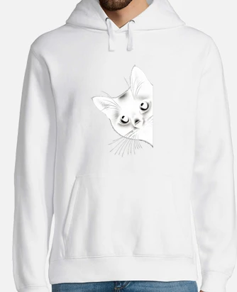 Peeking cat hoodie hotsell