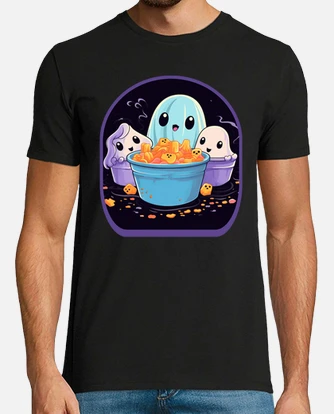 Ghostly anime spirits cute boba tea gaming con | tostadora