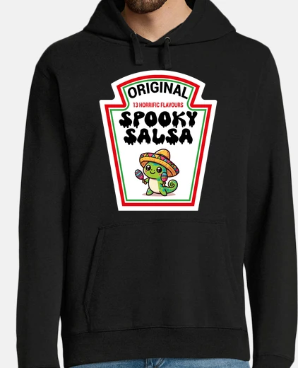 Hoodie Ghostly Dino spooky Salsa Sauce Dance