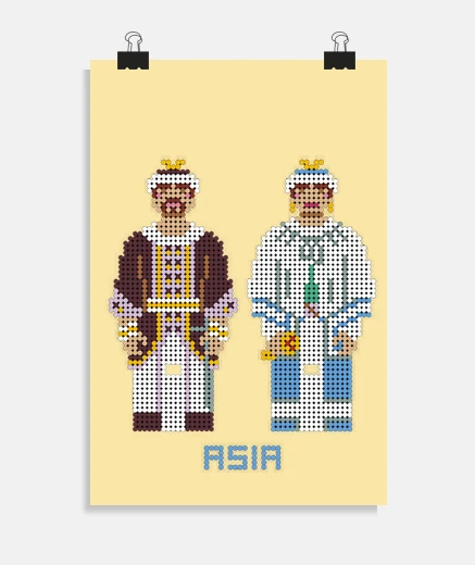 Poster giant asia beads from pamplona