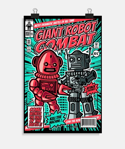 Poster giant robot