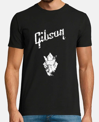 Tee-shirt gibson crown logo érodé - musique rock 